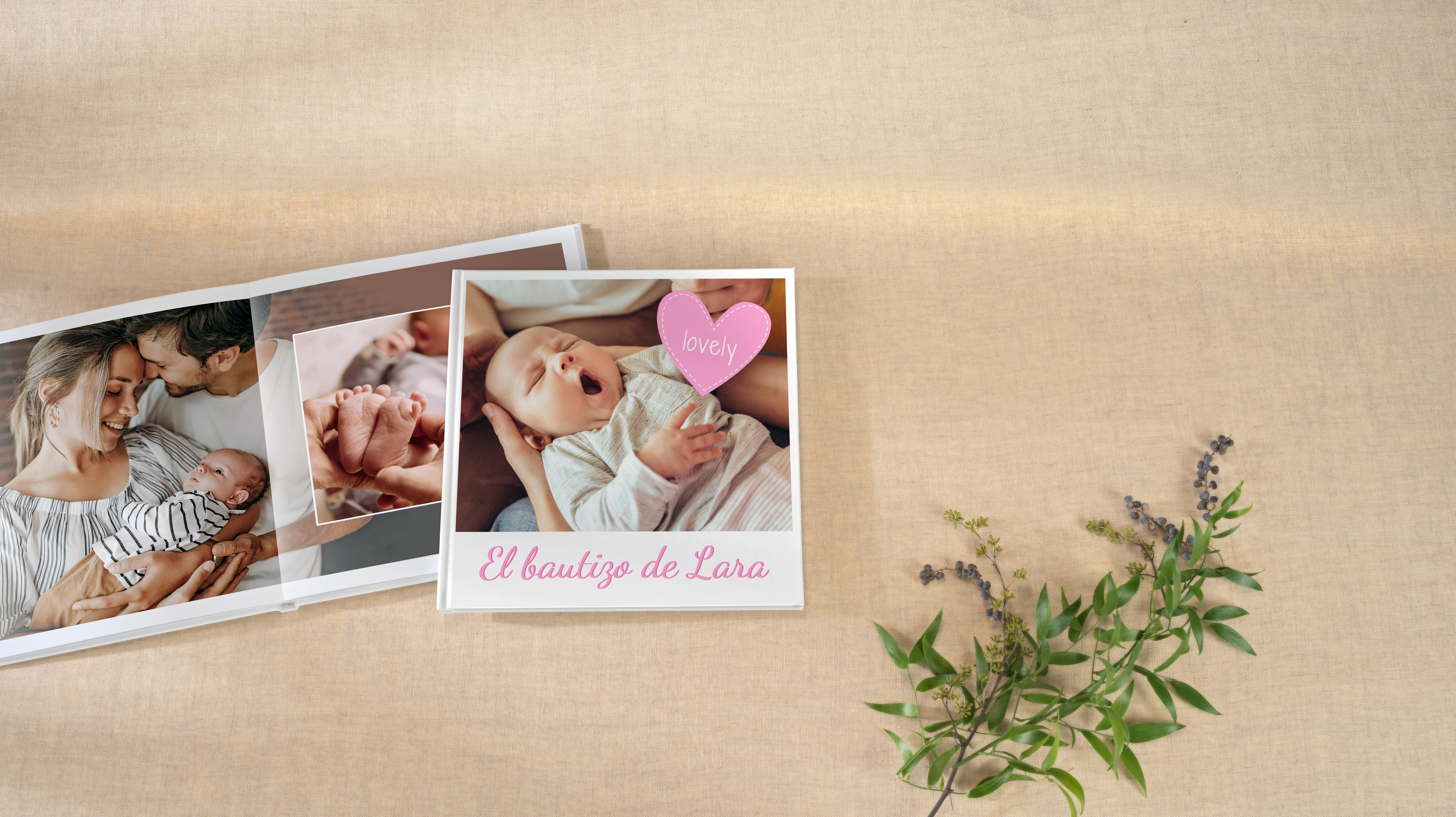 Álbum de fotos de bautizo