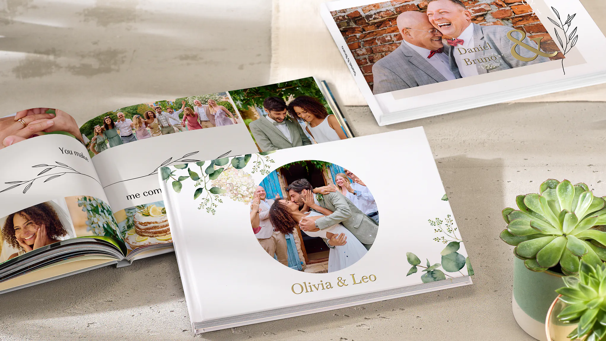 Livres photo de mariage avec divers modèles Livres photo de mariage avec divers modèles