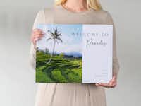 Pixum Fotobuch XXL quer erstellen Pixum Fotobuch XXL im Querformat mit einem Foto von Bali auf dem Cover