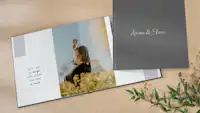 Livre photo avec couverture en lin Livre photo avec couverture en lin