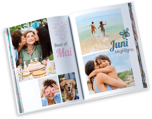 Pixum Fotobuch als Jahrbuch gestalten