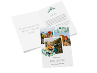 Folded card as a Christmas card Folded card as a Christmas card