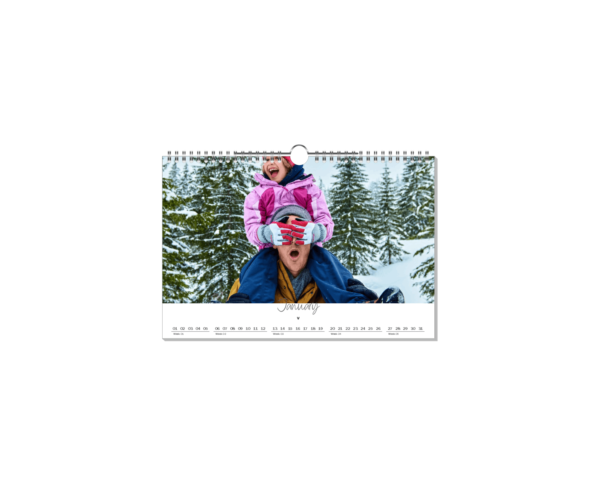 Calendar Design Wonderful Time