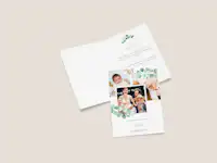 Tarjetas de agradecimiento de bautizo Tarjeta de agradecimiento de bautizo personalizada con fotos y texto