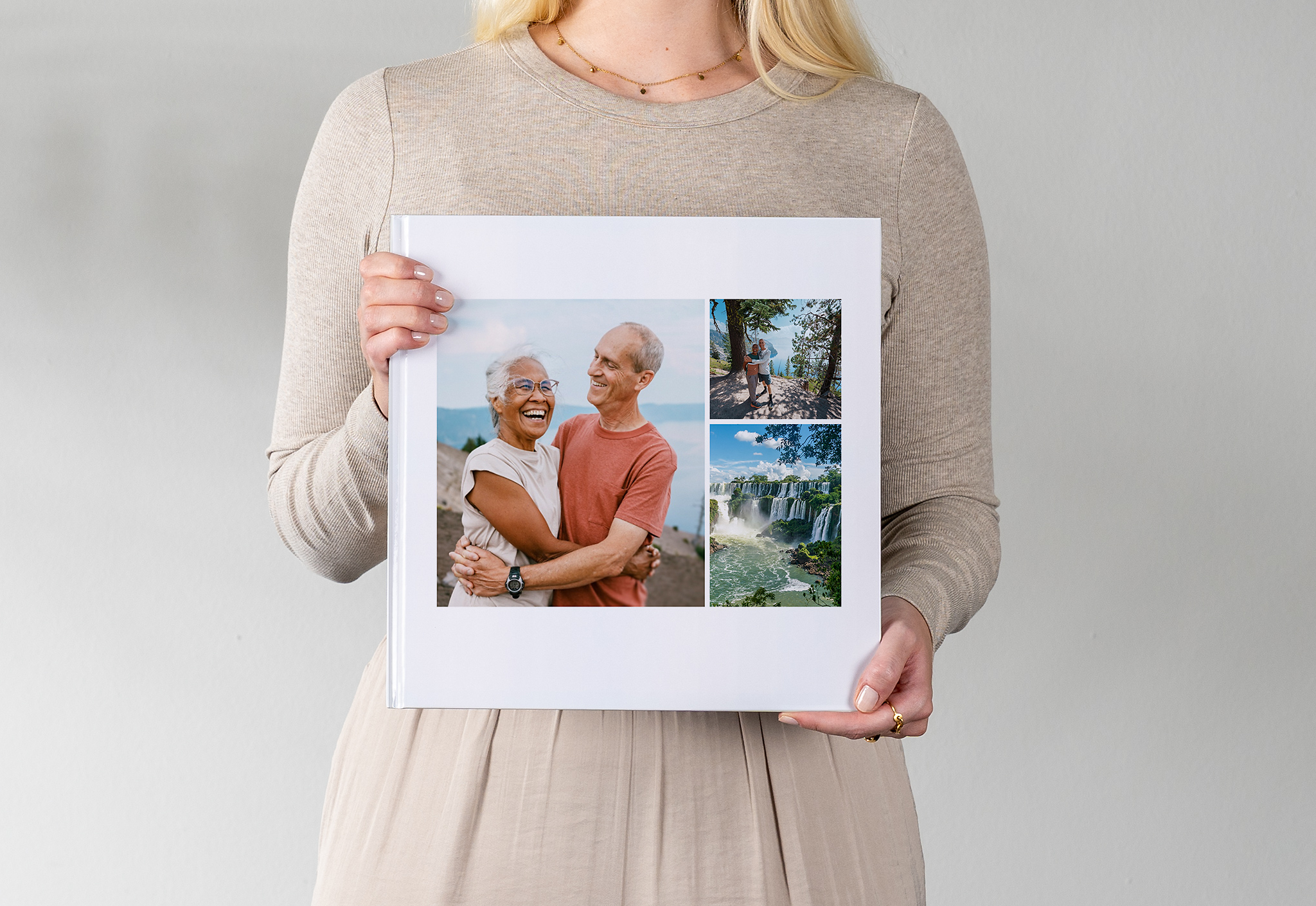 Pixum photo book xxl in square format with couple photos