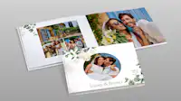 Pixum fotoboek met bruidssjabloon "Bohemian Wedding Een Pixum fotoboek met het "Bohemian Wedding" sjabloon om een fotoboek van je bruiloft te maken.