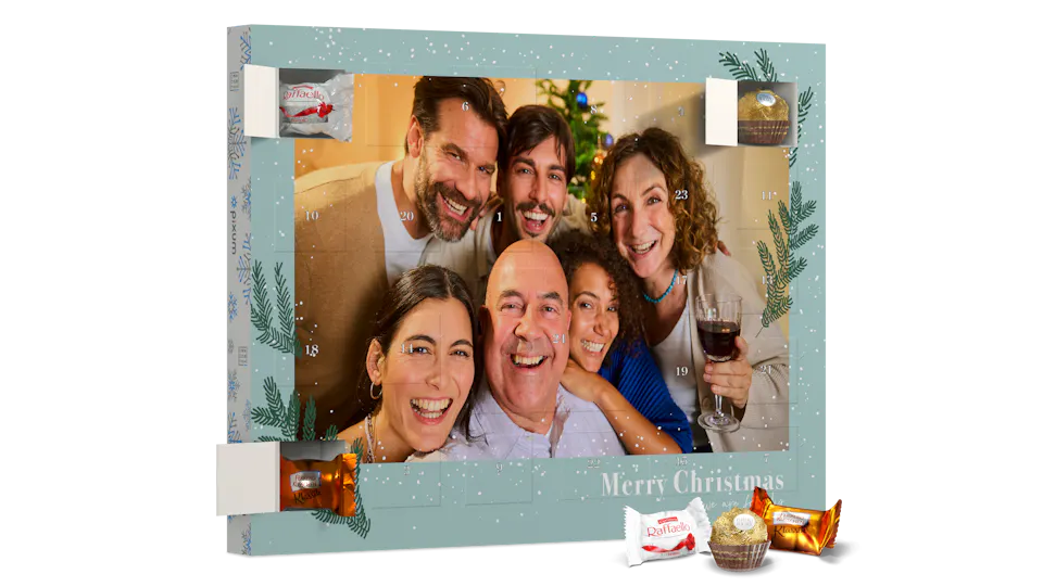 Foto-Adventskalender mit Schokolade von Ferrero bestellen