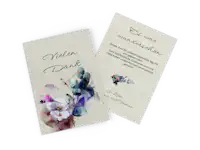 Bestelle Hochzeitseinladungen mit persönlicher Botschaft Fotokarte mit Pärchenfoto als Save the Date