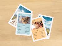 Kvartetkort med fotos Kvartetkort personligt designet med dine egne fotos.