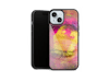 Glas Case Handyhülle eines iPhones mit einem Auge und knalligen Farben