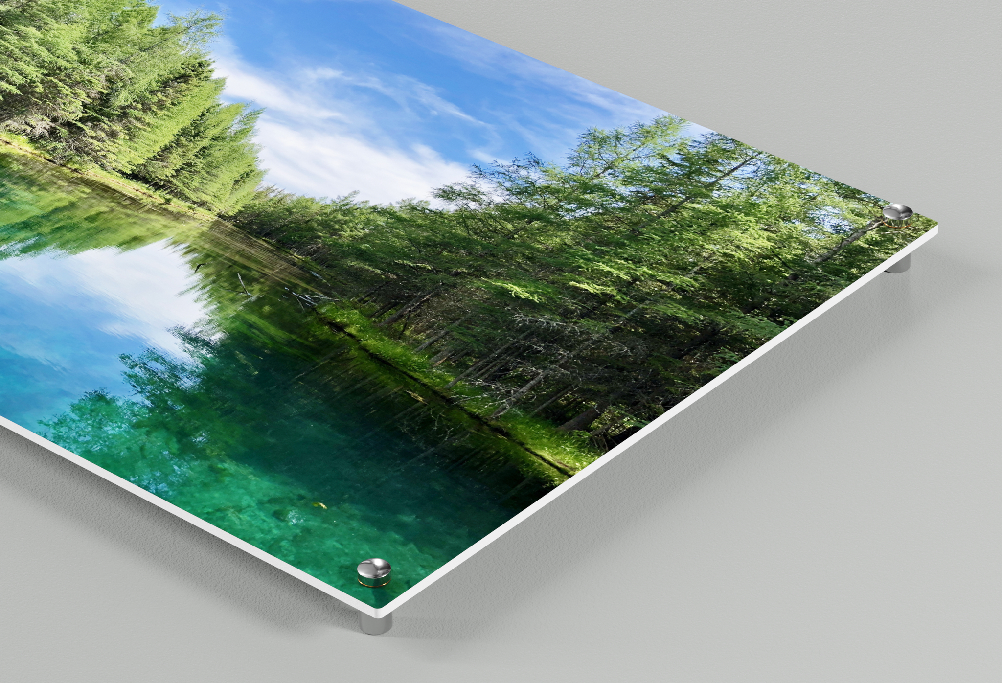 Foto op forex wandbevestiging schroefsysteem