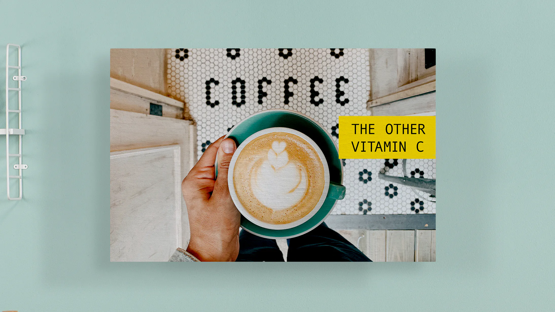 Foto på træ, der viser kaffestemning