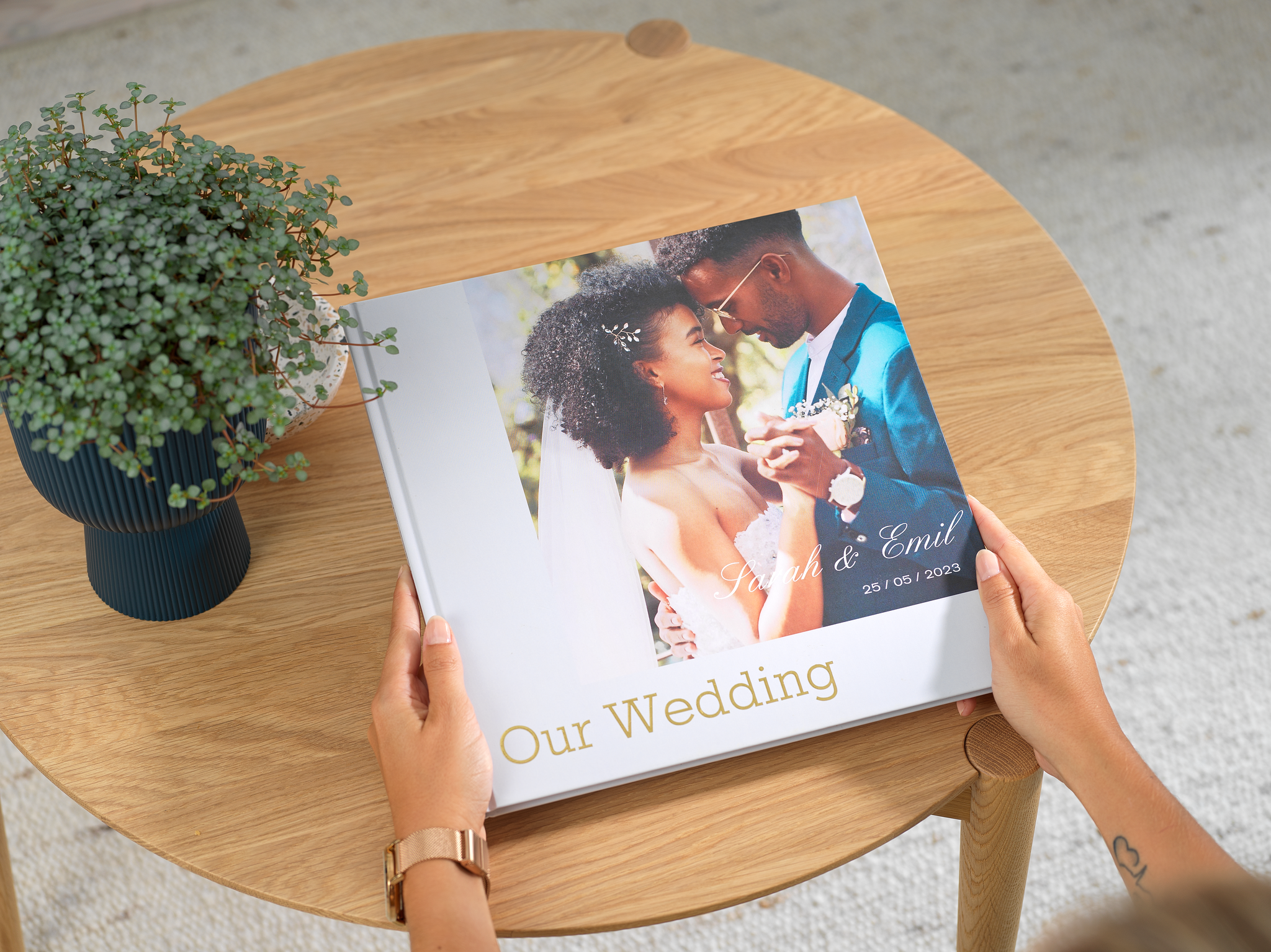 Fotolibro XXL quadrato a tema matrimonio 