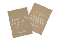 Beställ bröllopskort med personligt meddelande