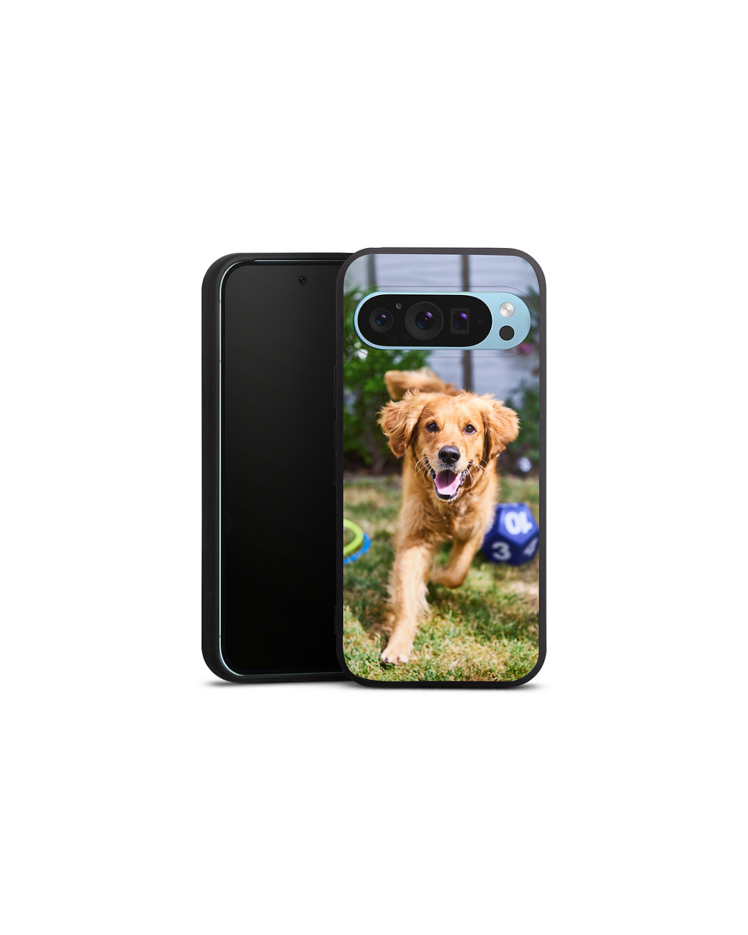 Silicone Matt-Case für das Google Pixel 9 mit dem Bild von einem Hund 