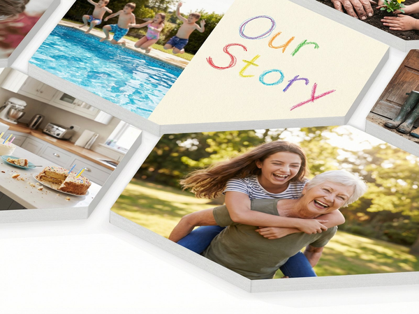 Hexagons met foto maken