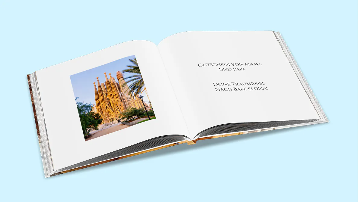 Selbstgestaltetes Gutscheinbuch