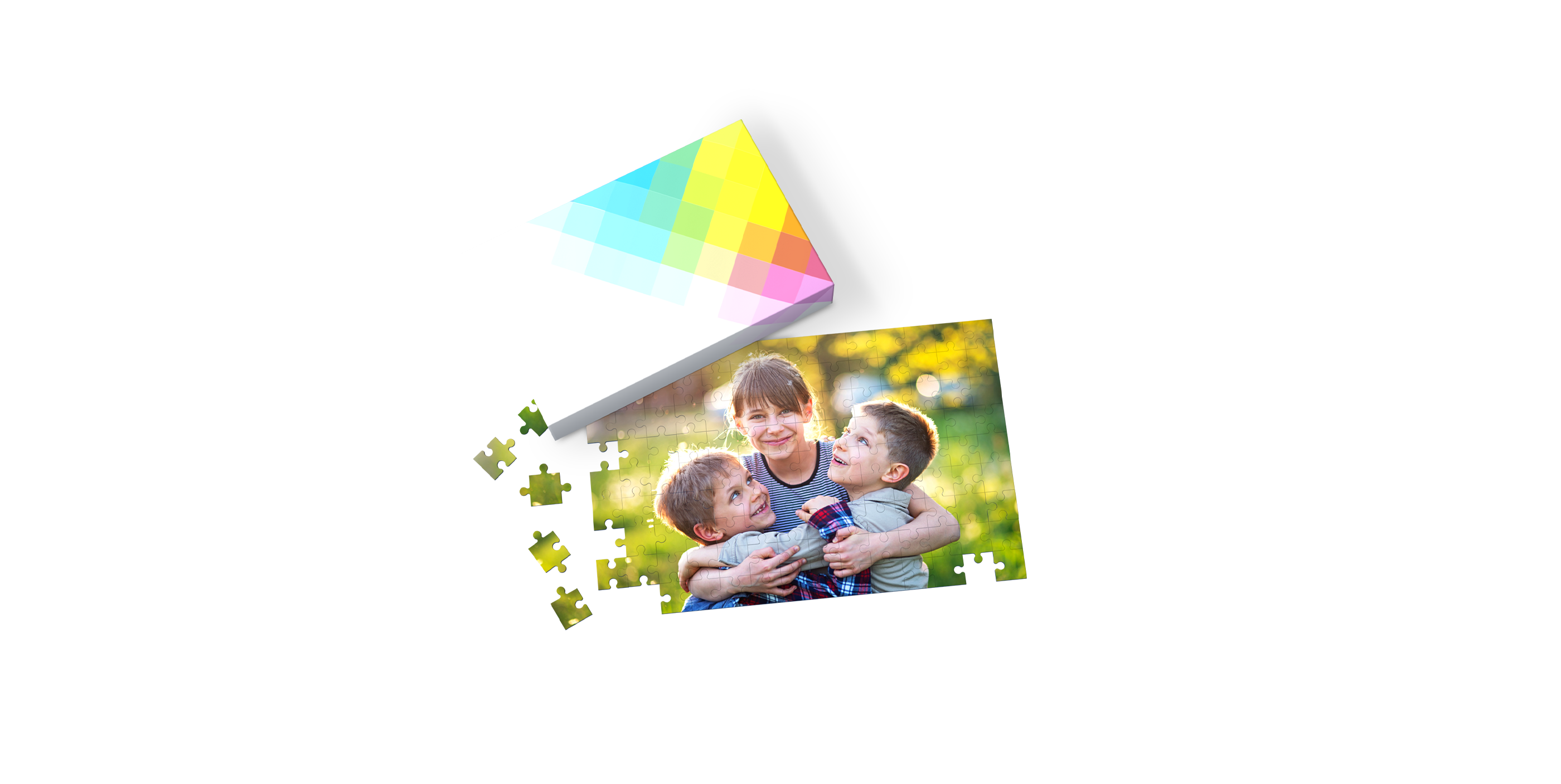 Fotopuzzle mit 112 Teilen als Freisteller