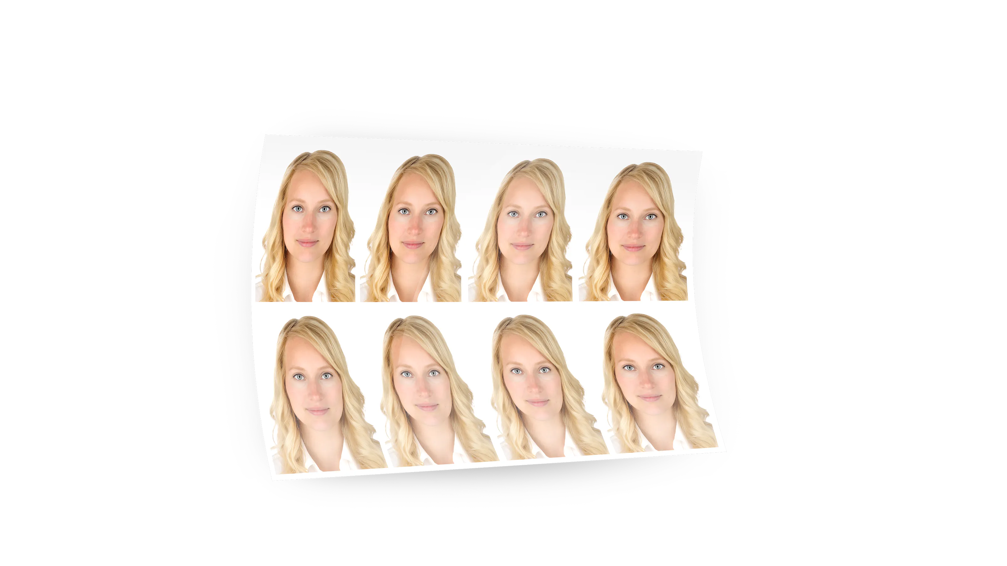 Biometrisches Passbild Frauenmotiv Biometrisches Passbild Frauenmotiv