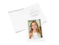 Takkekort til konfirmation med personligt foto
