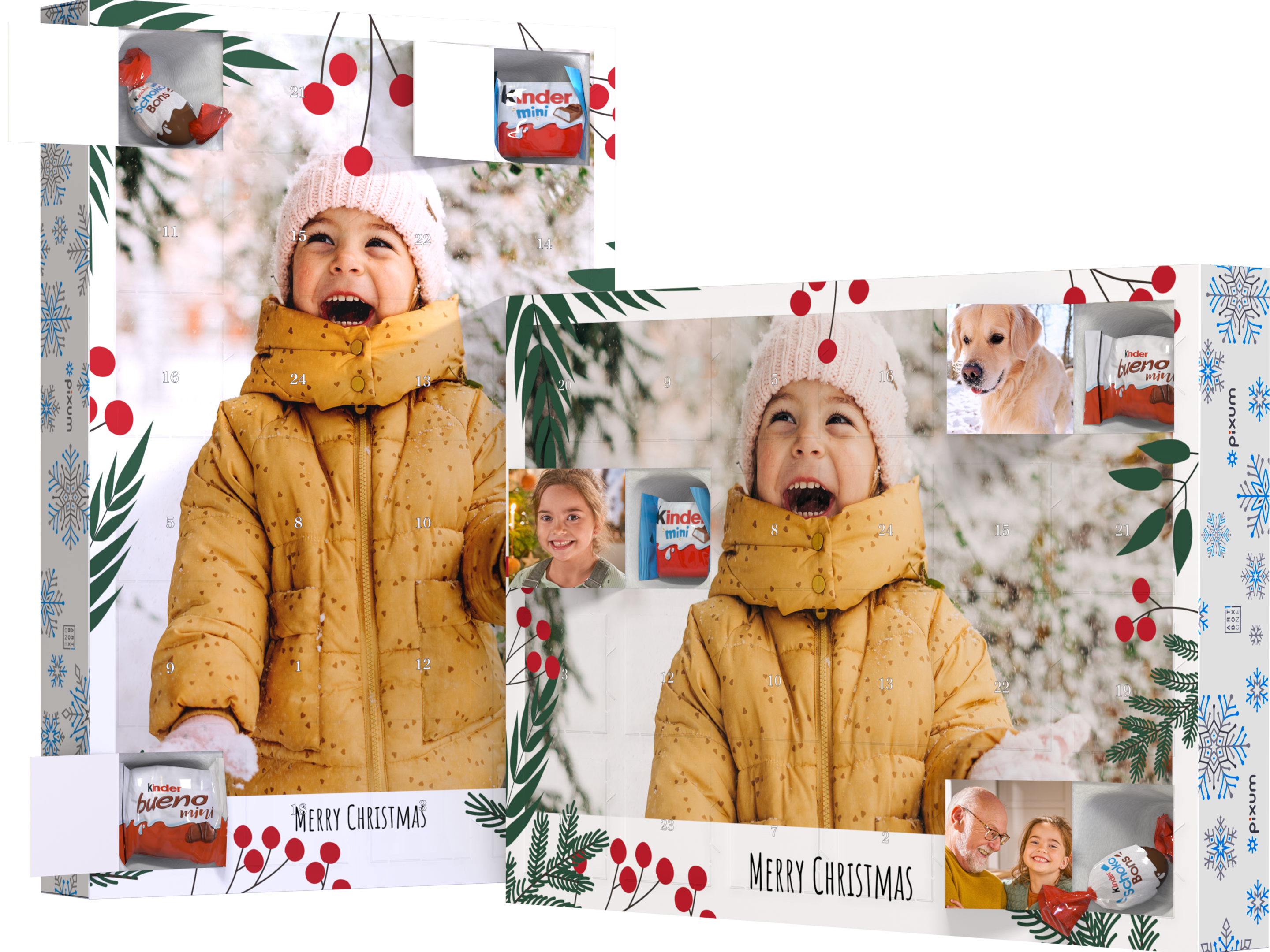 Foto-Adventskalender mit Schokolade von kinder®