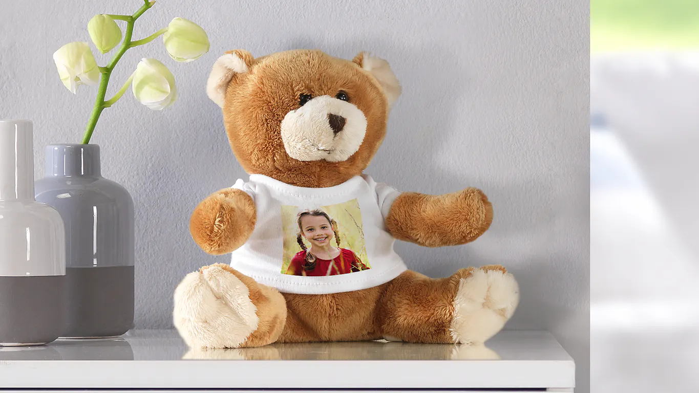 Teddybär mit Foto-T-Shirt Teddybär mit Foto-T-Shirt