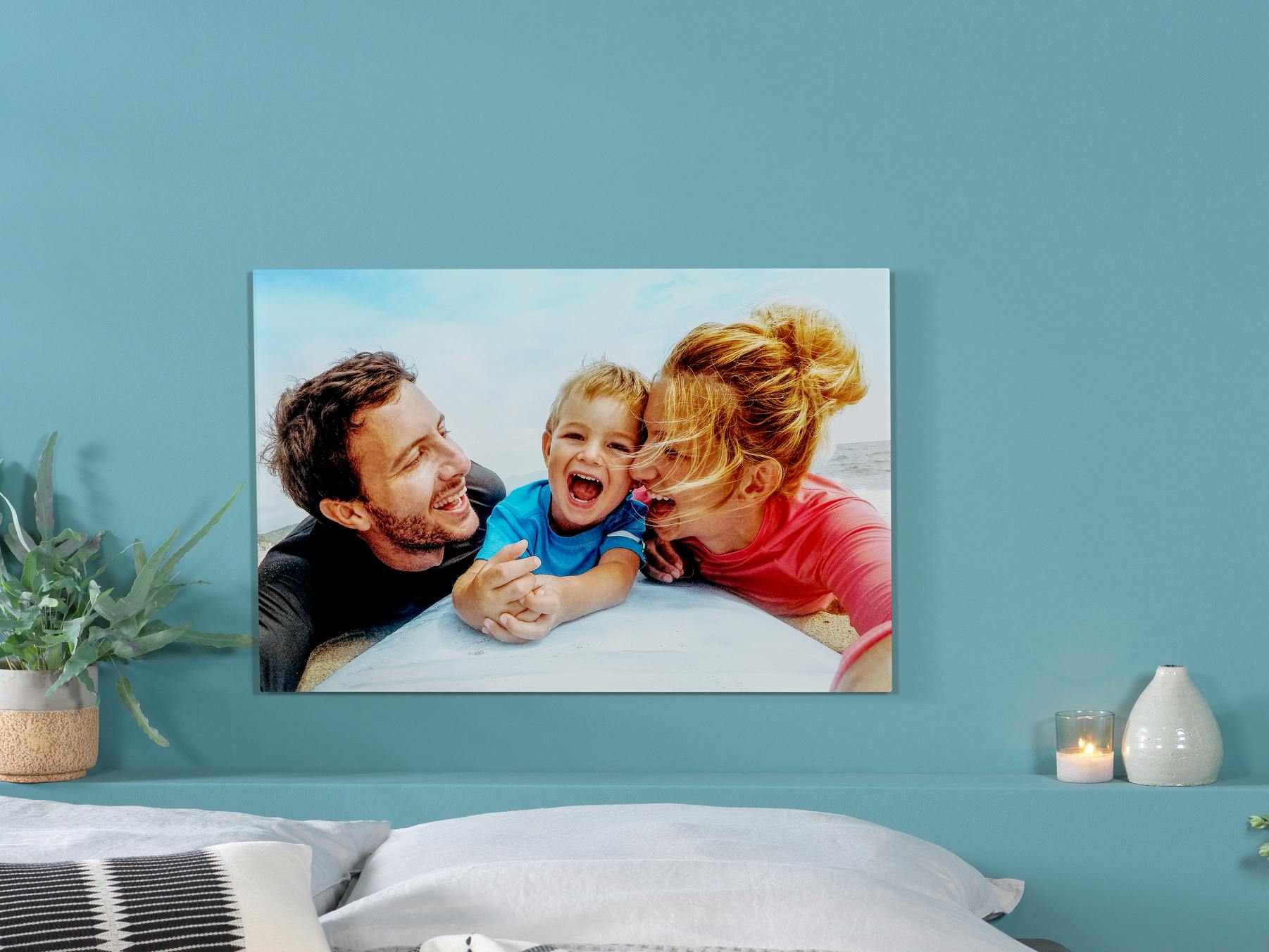 Impression photo plexi-alu avec une photo de famille