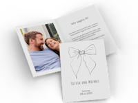 Klappkarte als Einladung zur Hochzeit gestalten