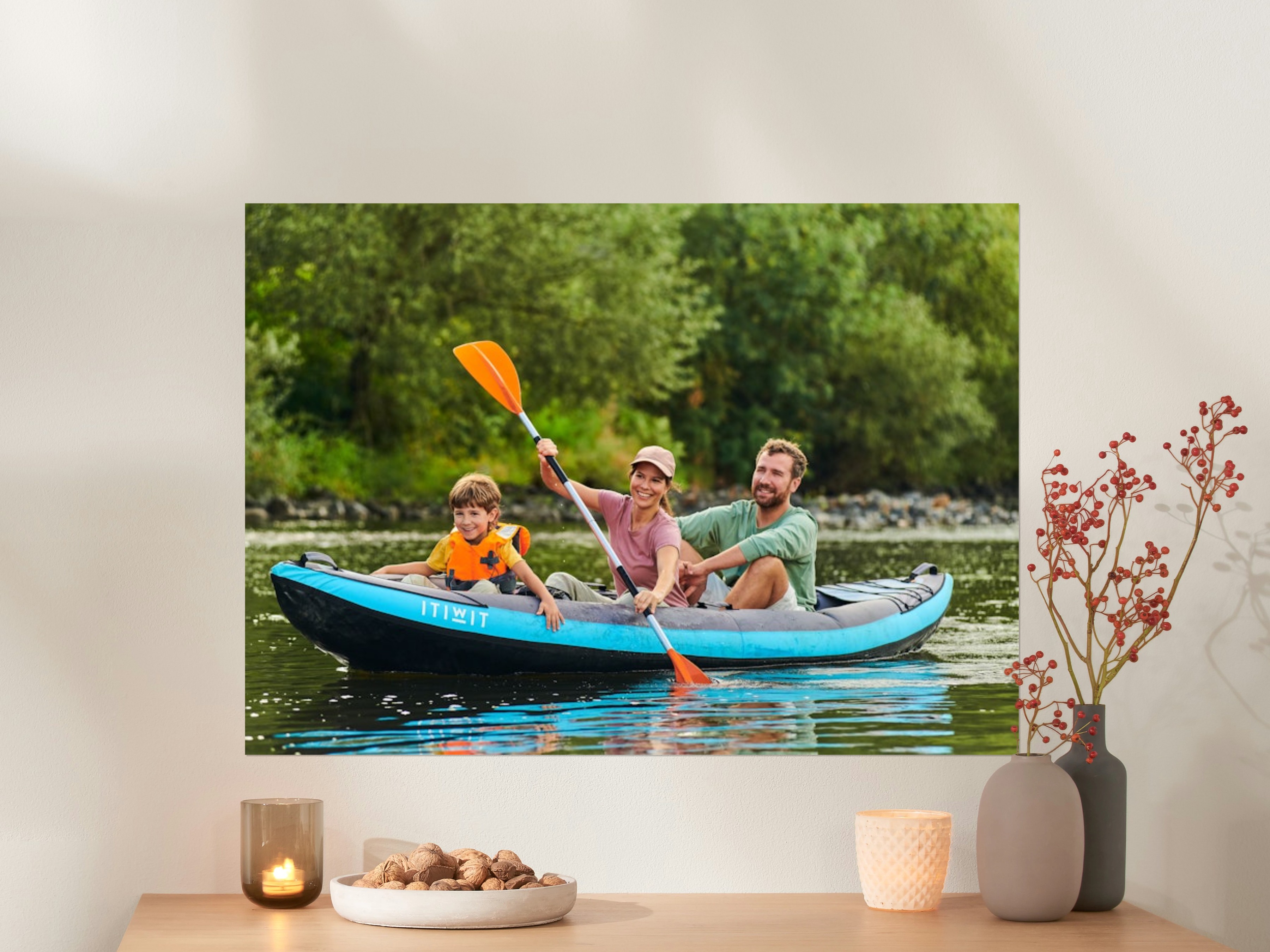Fotoposter Querformat 70x50 mit Familie