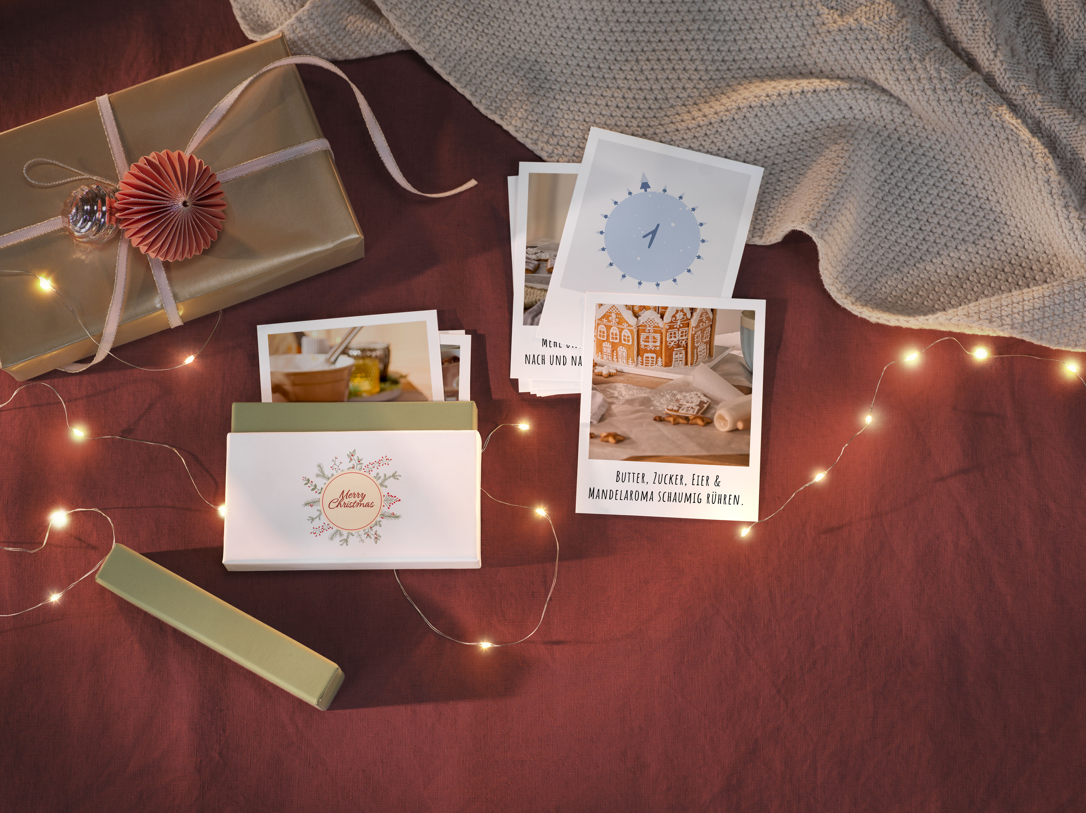 Rezept-Adventskalender als Retro-Adventskalender mit Rezeptideen im Ambiente