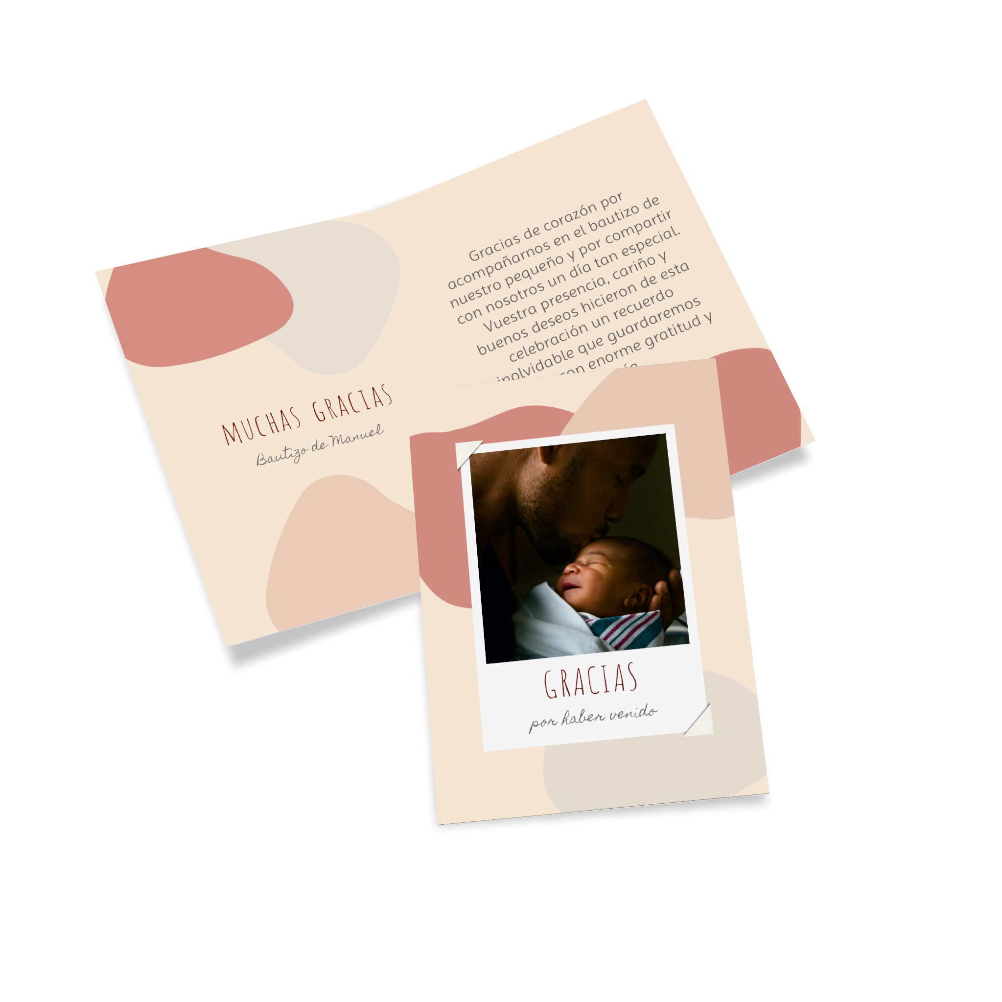 Diseñar una tarjeta plegable personalizada como tarjeta de agradecimiento