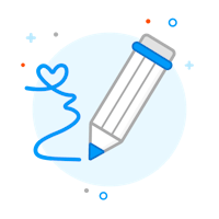 Jetzt entdecken Schreibender Stift in Design mit Cyan