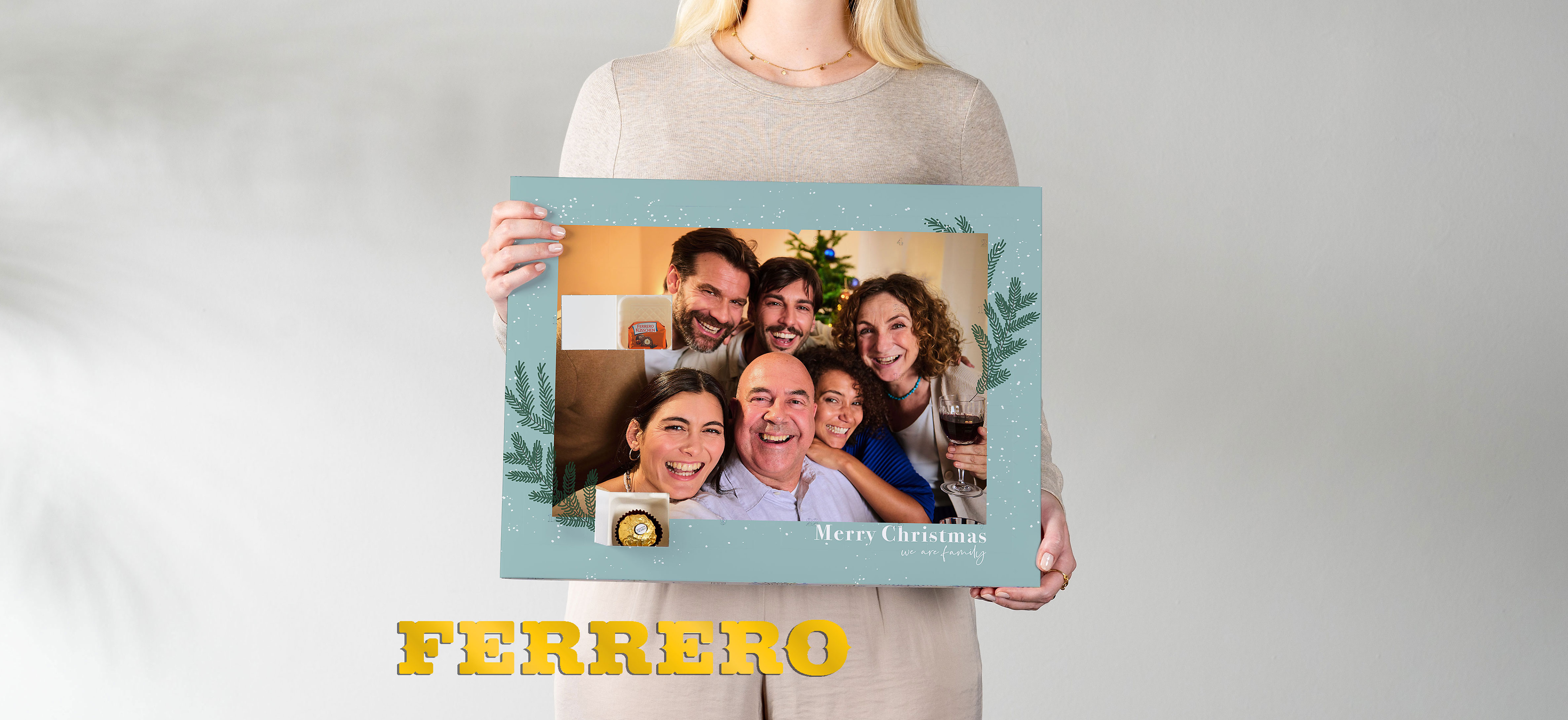 Fotoadventskalender med Ferrero choklad