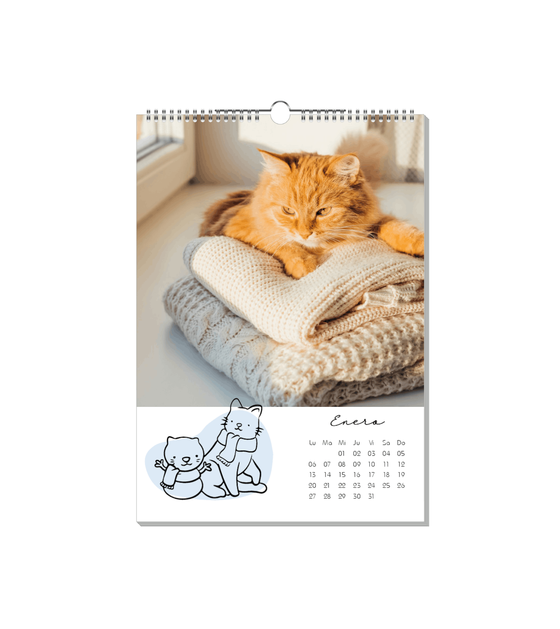 Calendario con diseño