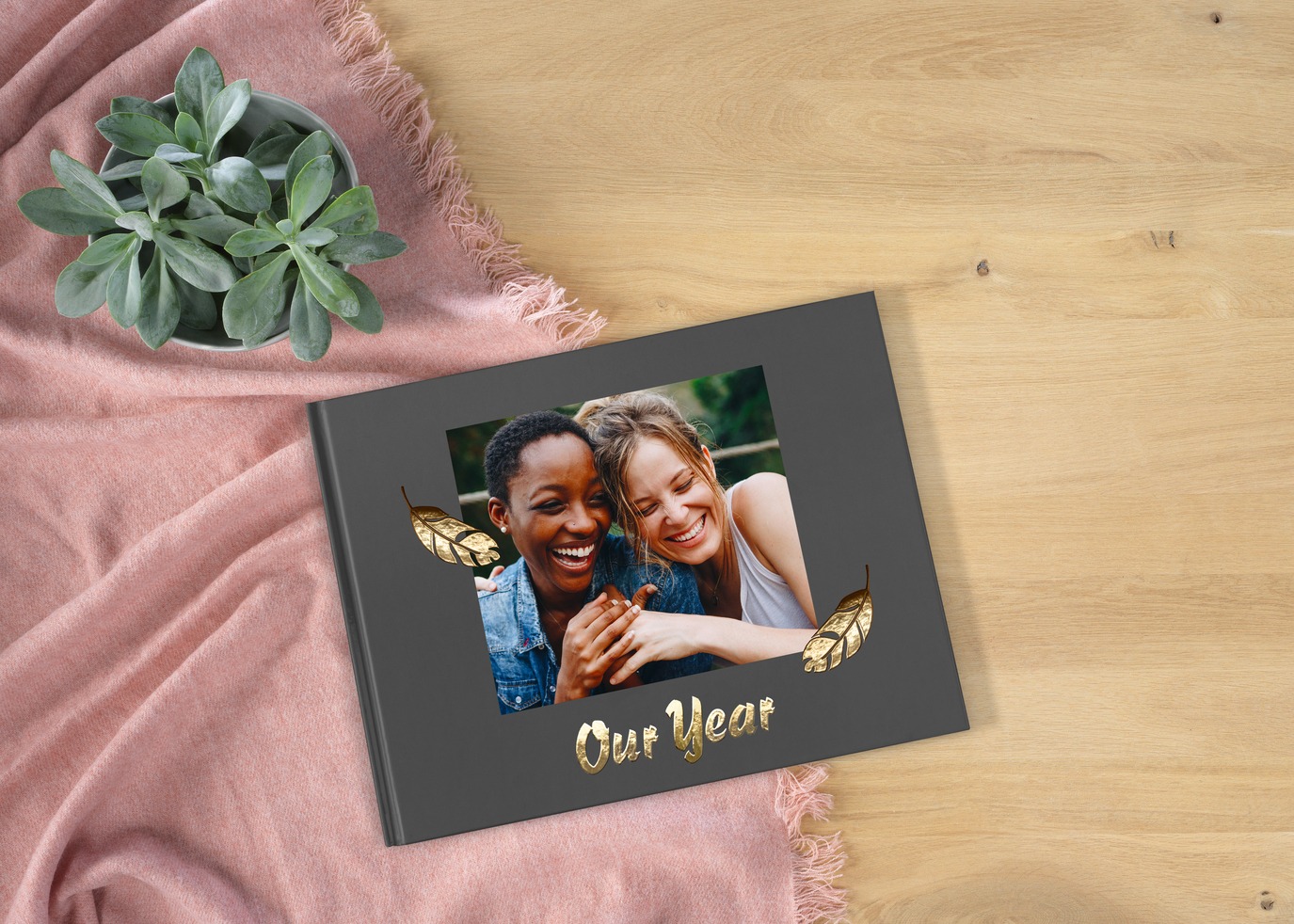 Livre photo Pixum en format paysage avec vernis sélectif