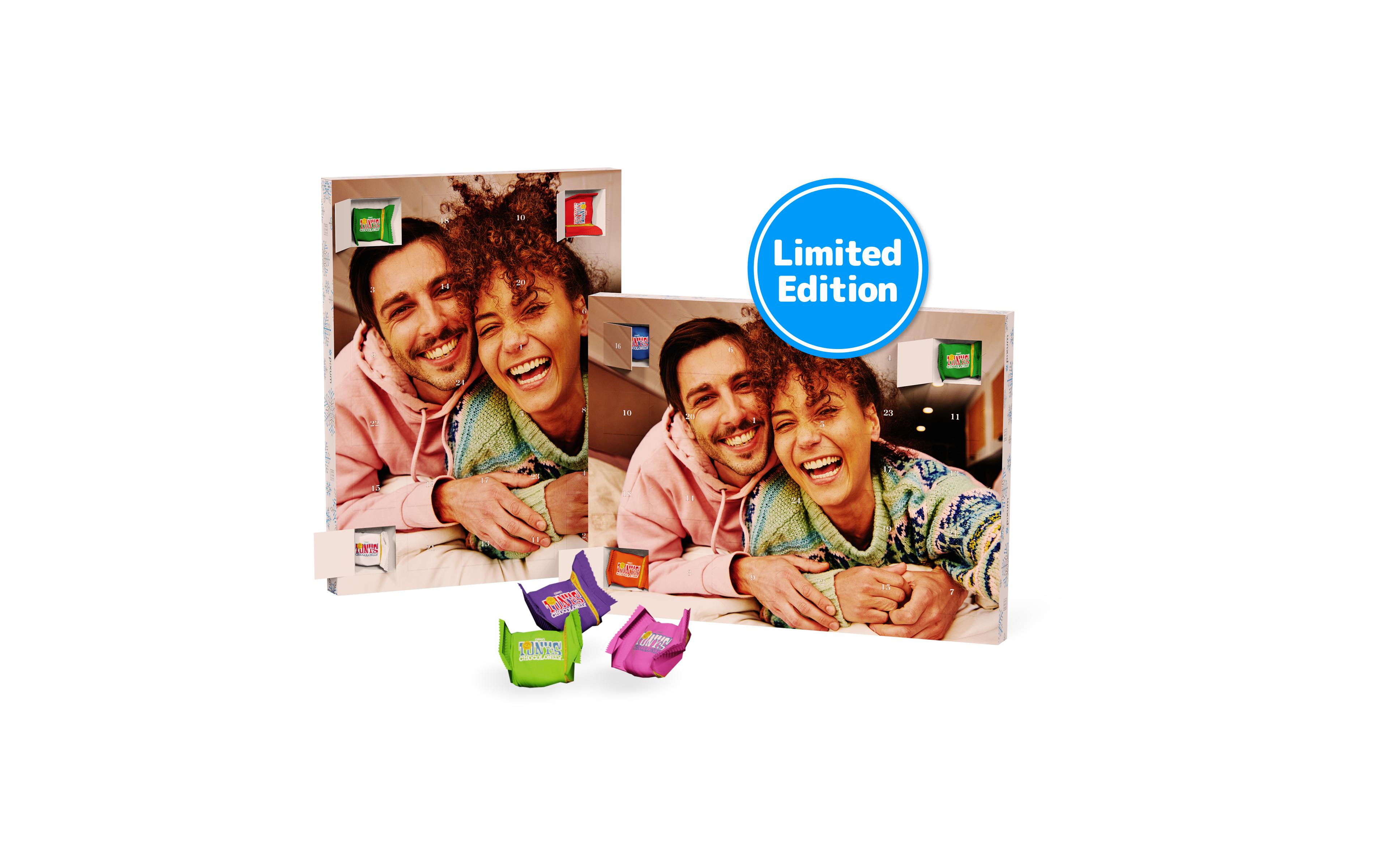 Foto-Adventskalender mit Tony's Chocolonely