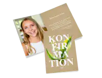 Takkekort til konfirmation med personligt foto