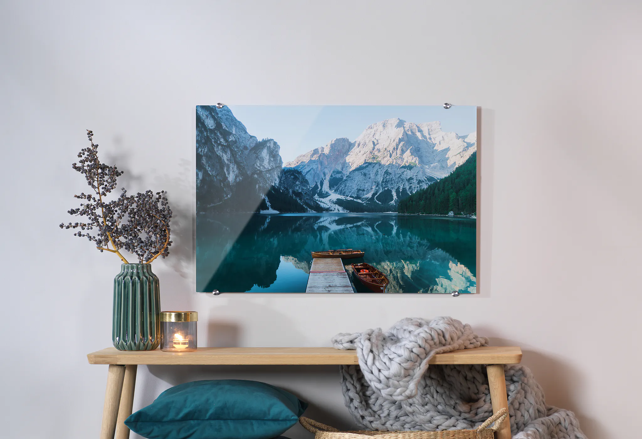 Foto hinter Acrylglas