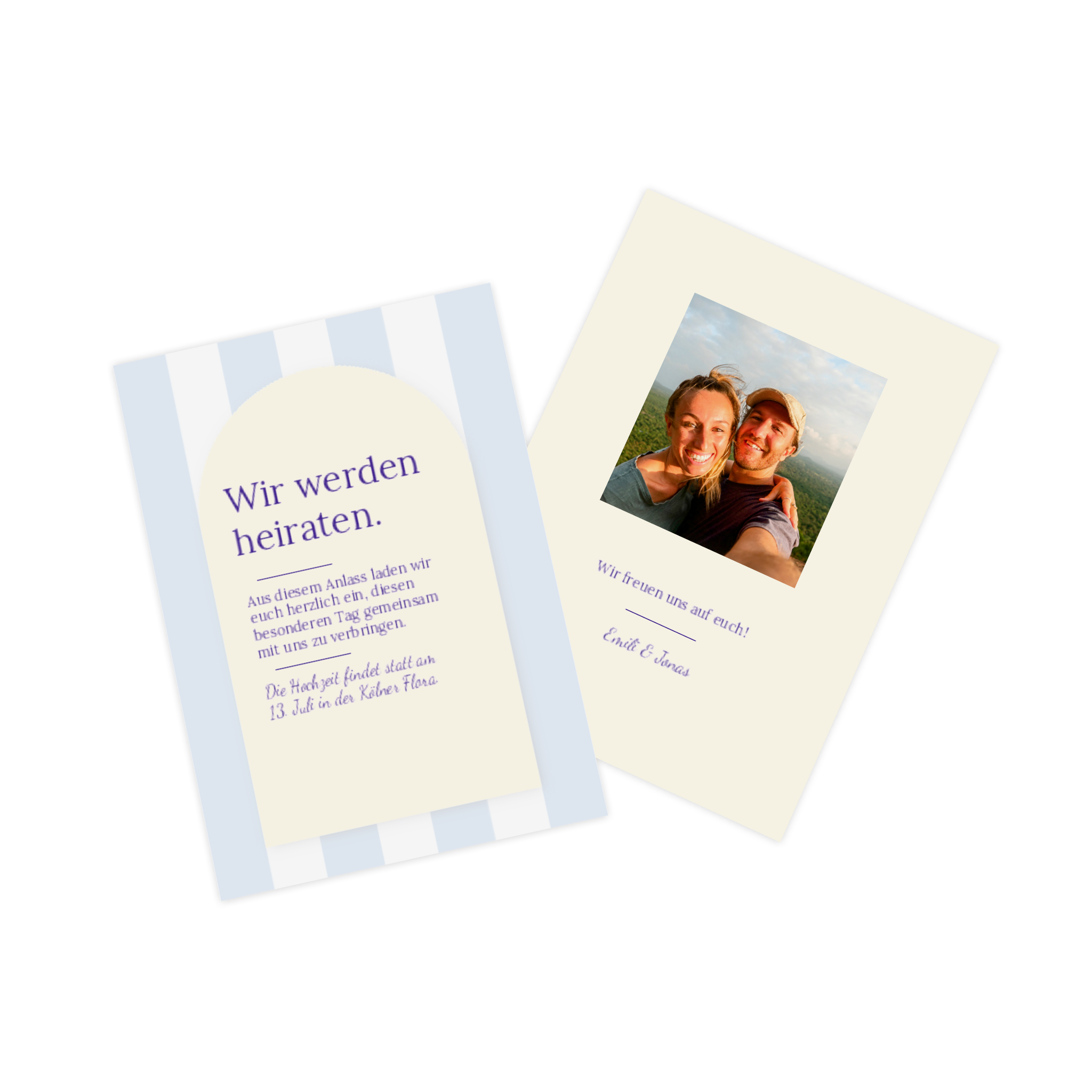 Fotokarte als Save The Date gestalten