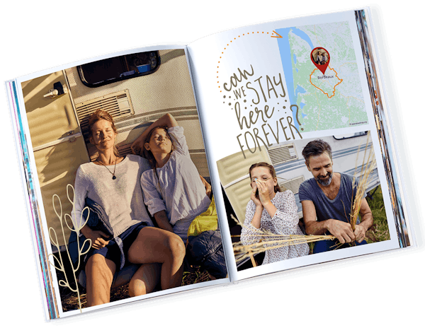 Landkarte & Reiseroute für's Fotobuch erstellen Pixum Fotobuch mit Landkarte und Reisemotiven
