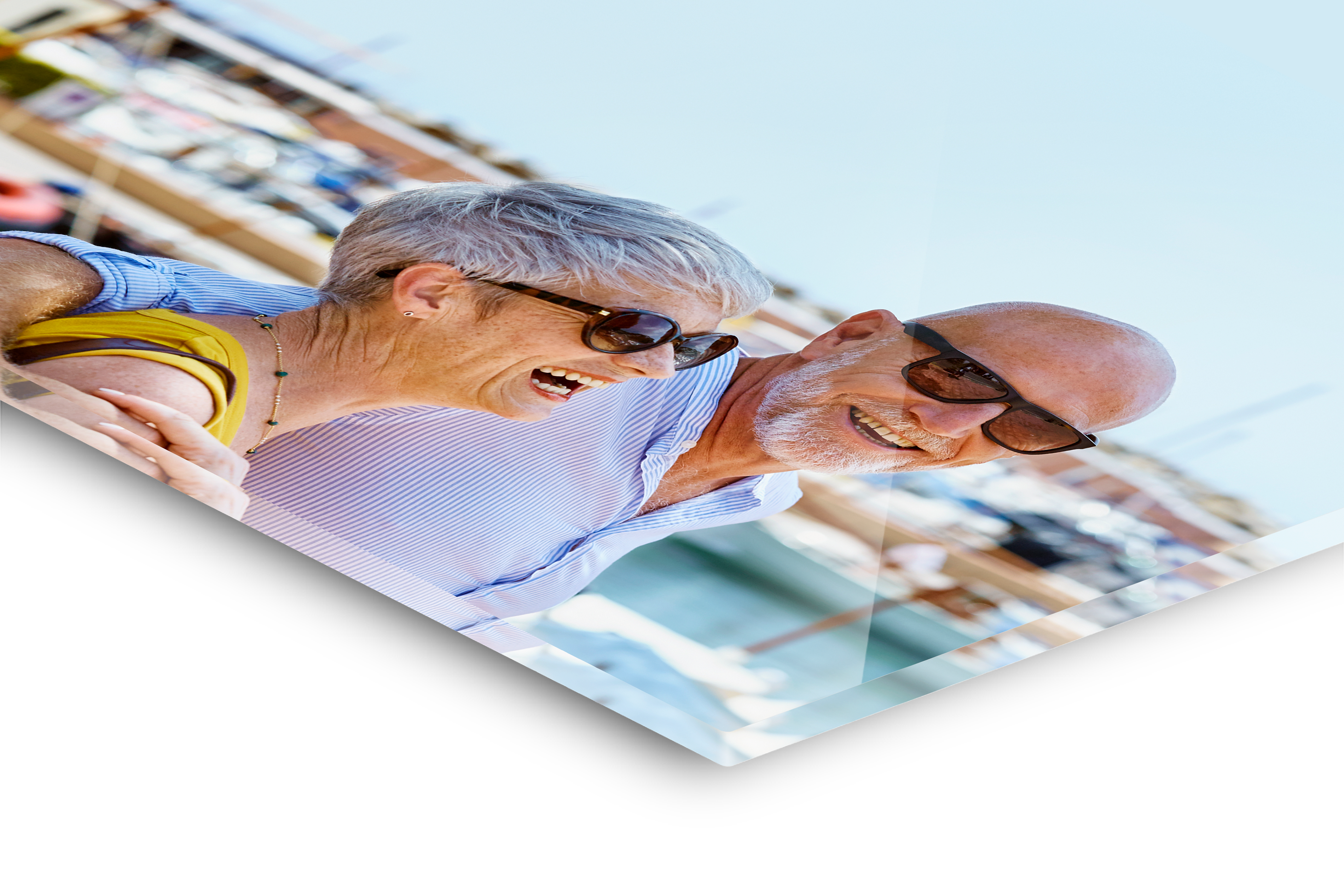 Acrylic print with photo of a couple