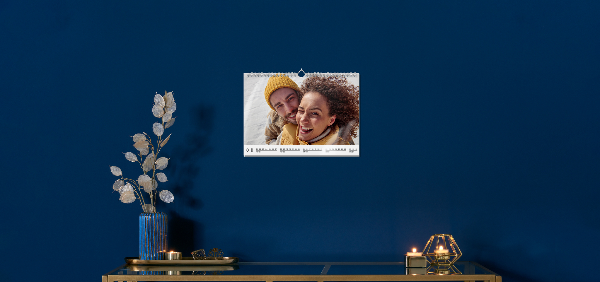 Calendario da perete Pixum A4 nel formato panoramico con foto invernale