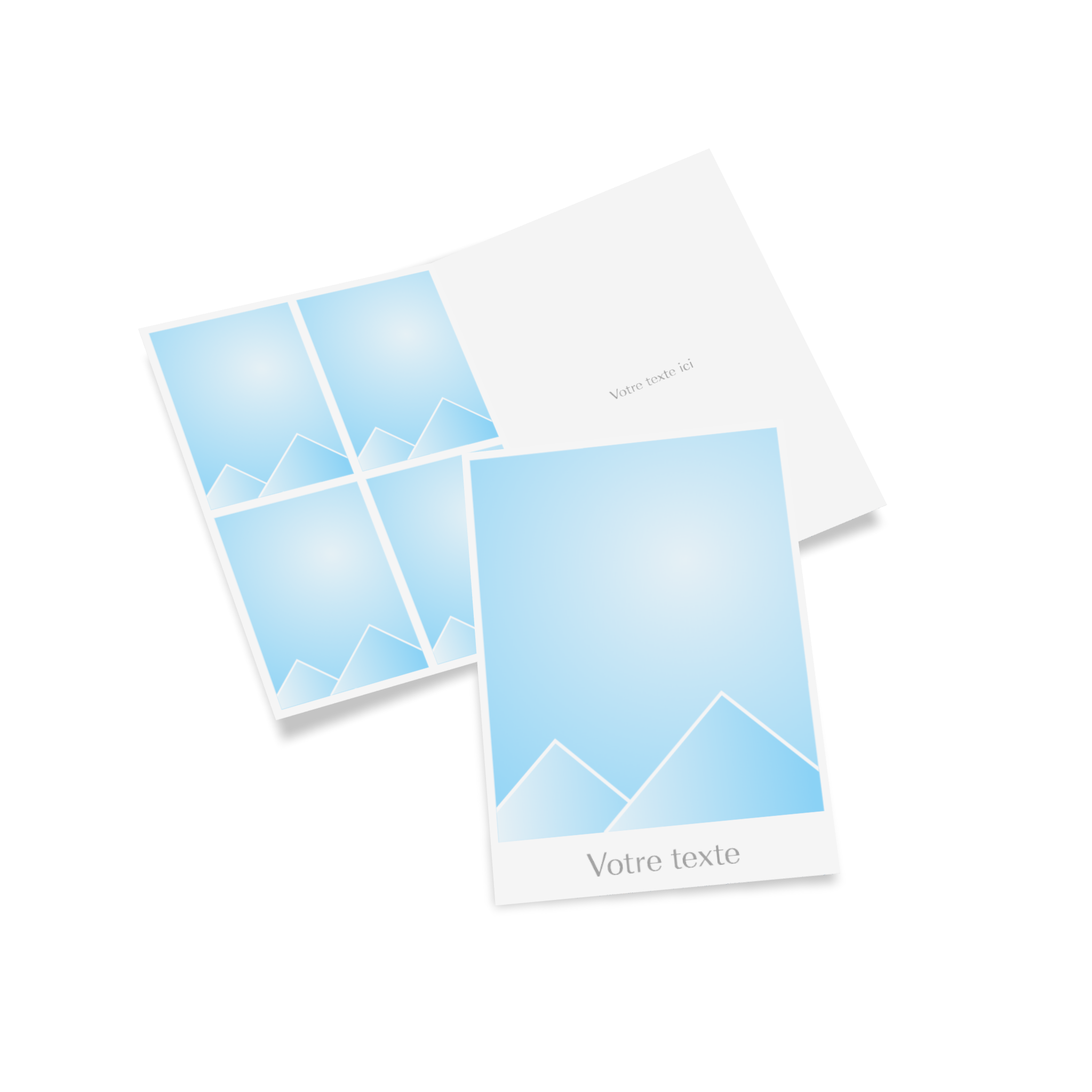 Carte pliante sans modèle de mise en page.