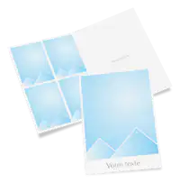 Carte pliante avec propre modèle Carte pliante sans modèle de mise en page.