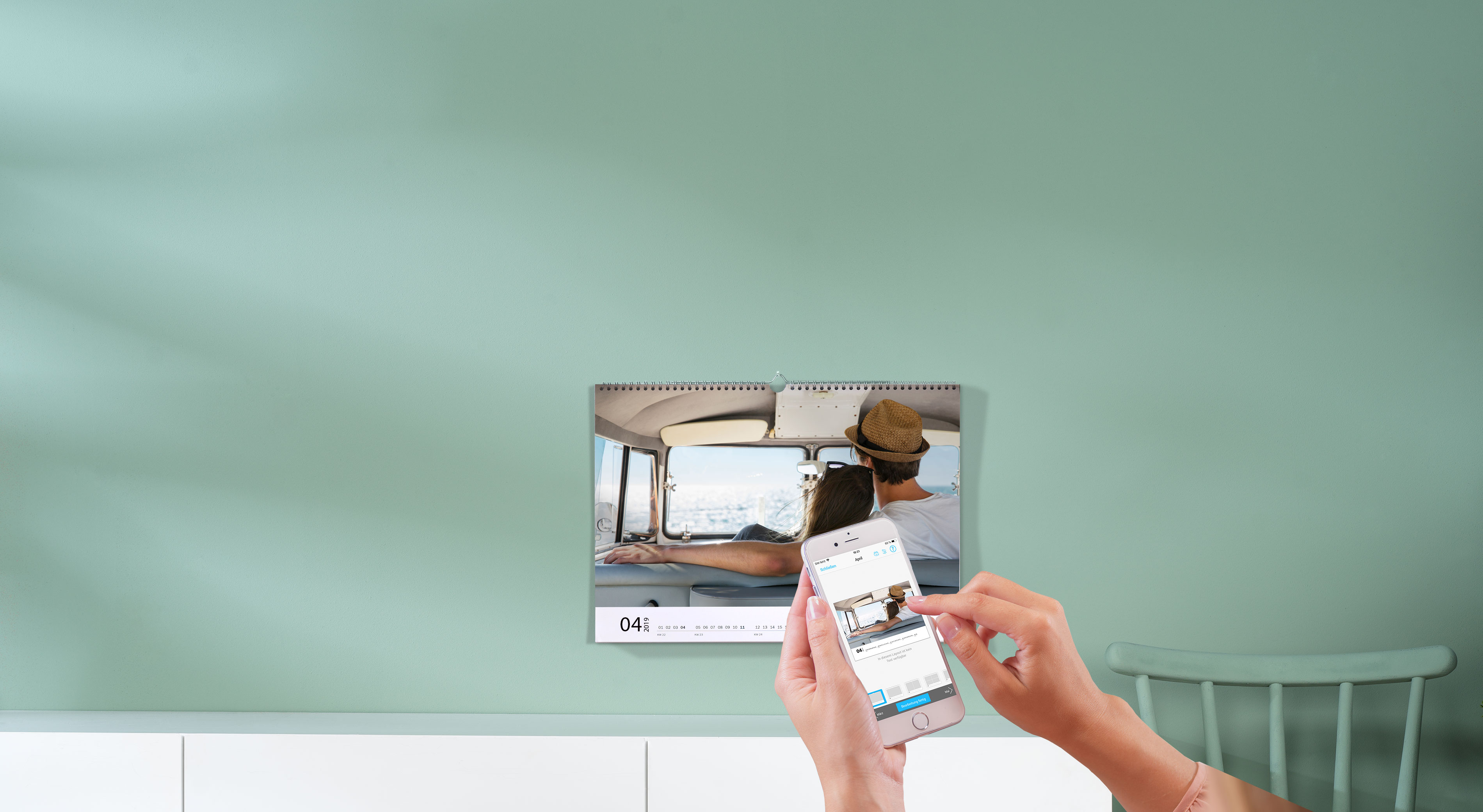 Fotokalender per App bestellen.