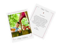 Photo card as a Christmas card Photo card as a Christmas card