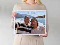 Design Pixum fotobog i XXL tværformat XXL Pixum fotobog i tværformat med et parbillede i Italien