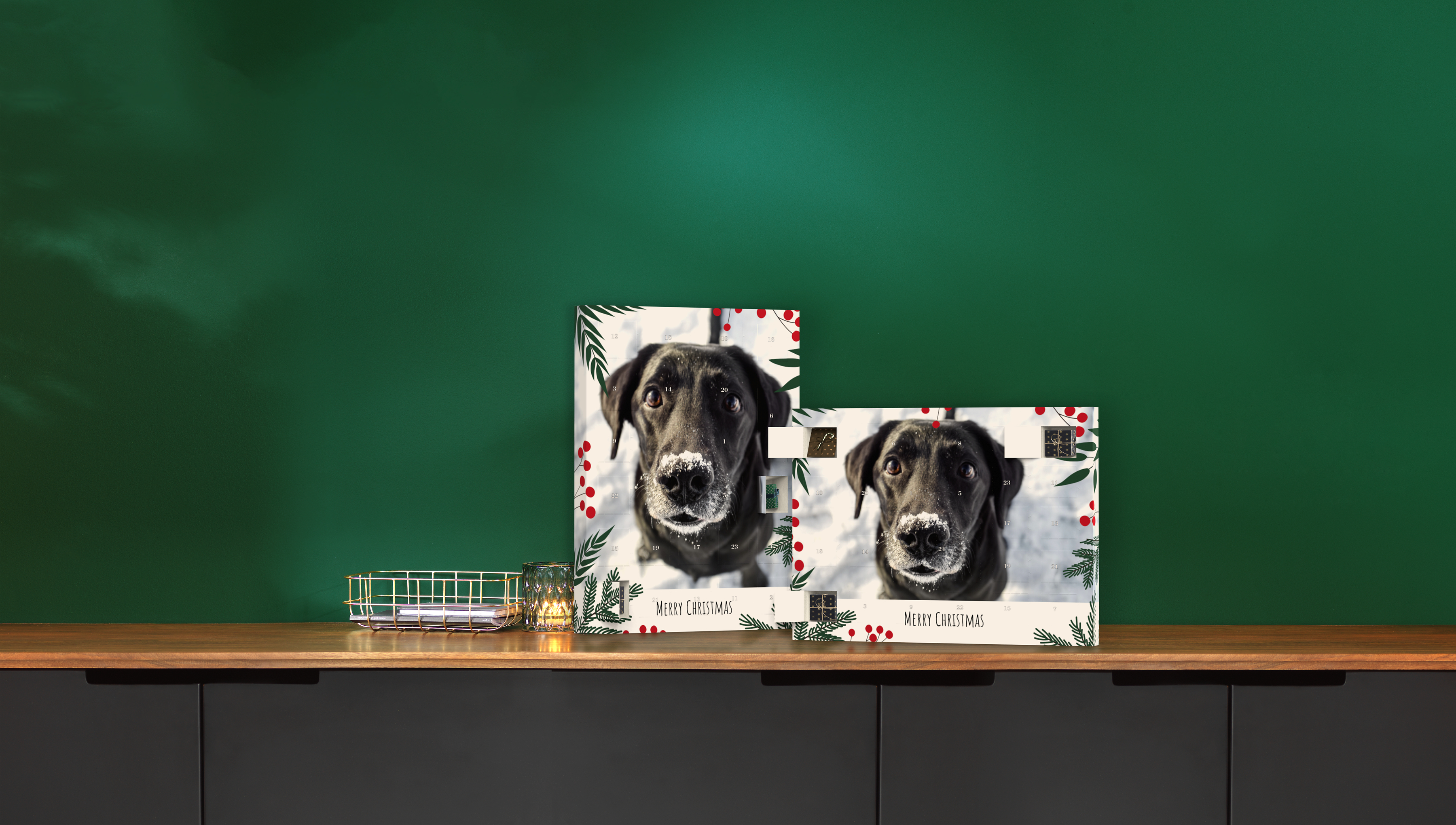 Fyld-selv-julekalender med foto