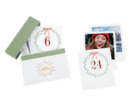 Adventskalender med retrobilder Adventskalender i retrostil med vintermotiv