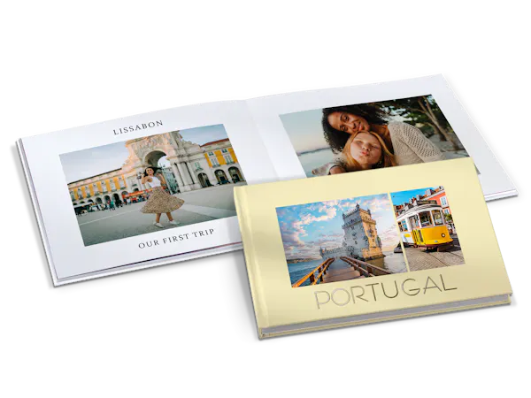 Pixum Fotobuch im Querformat mit Layflat-Bindung mit Fotos eines Urlaubs in Portugal